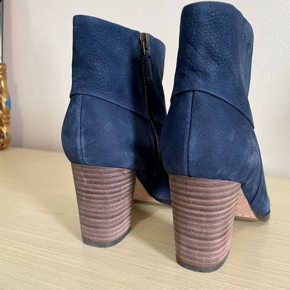 Cole Haan Cassidy Blazer Blue Nubuck Ankle Booties - Picture 4 of 6